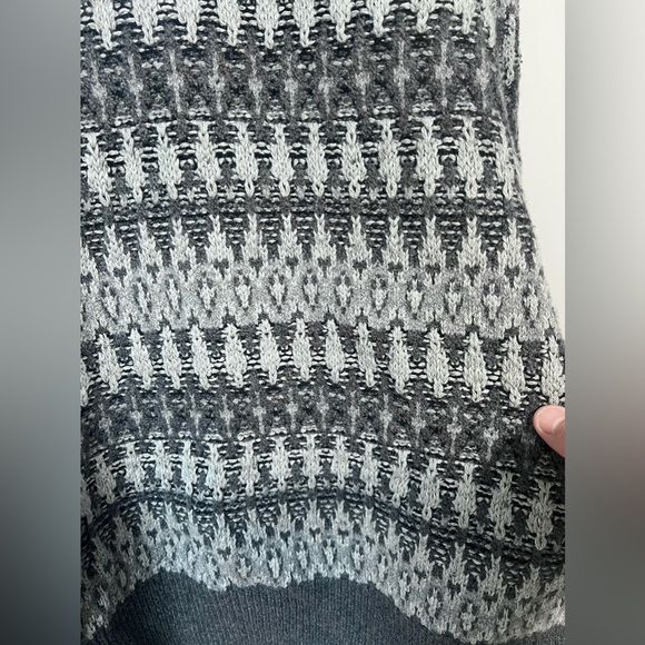 NWT Men's Fair Isle Design Ribbed Pullover Sweater Goodfellow & Co Gray Black L - Picture 7 of 8